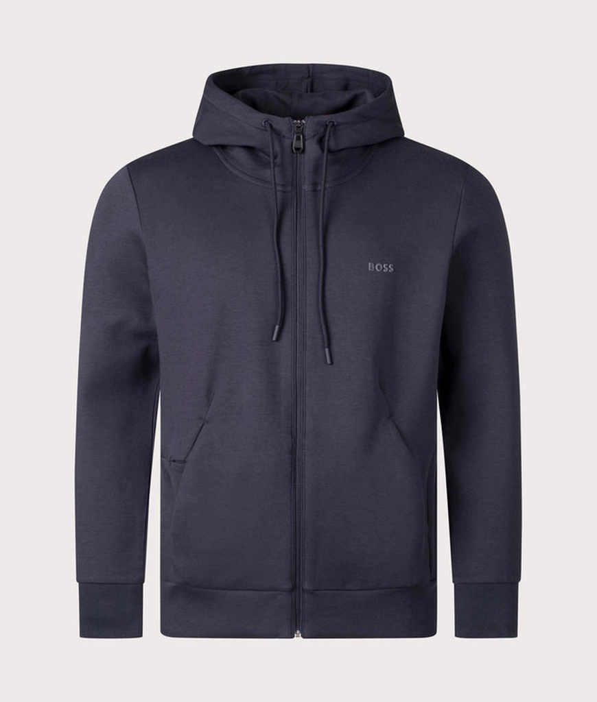 Hugo Boss Mens Zip Through Saggy Hoodie